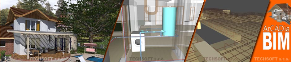 ArCADia BIM CAD Software - Komplexní BIM řešení pro architekturu i profese (Elektro, Topení, Kanalizace, ...)